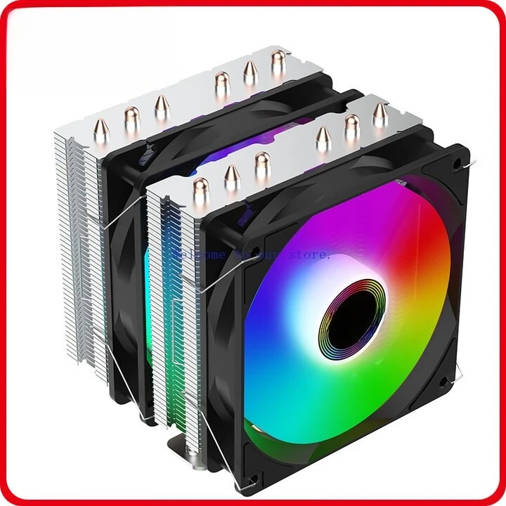 

For Great Wall GREAT WALL Kirin 600 Big Twin Towers 6 Heat Pipe Air Cooled CPU Radiator Intel Universal Platform AMD i5 i7