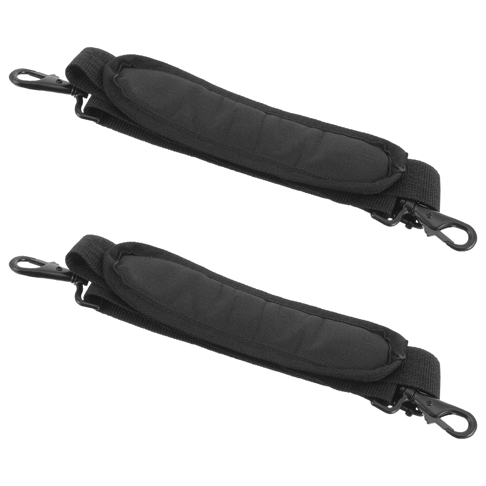 

2 Pcs Guitar Strap Violin Bag Shoulder Replacement Erhu Pads for Bags Black Padded Case Straps