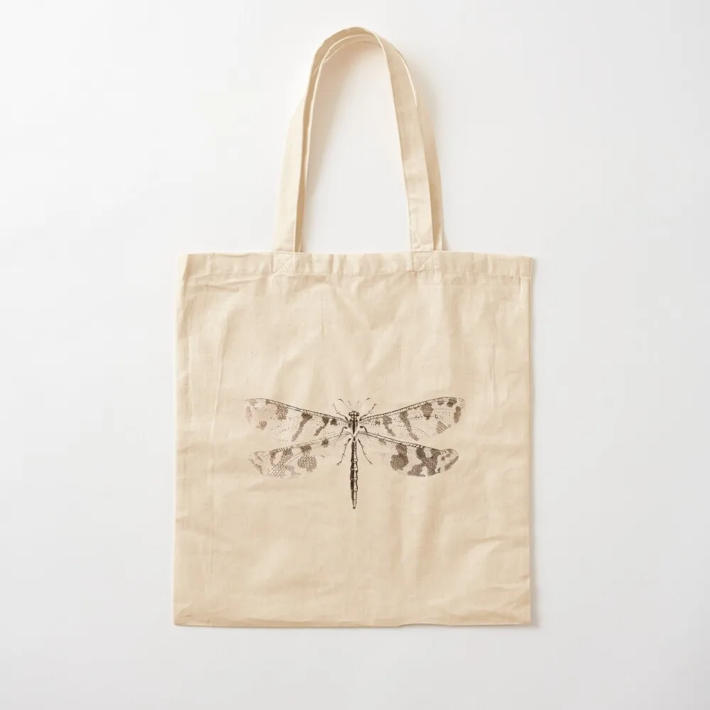 Dragonflies - Golden Dragonfly Dragonfly Vintage Art Tote Bag tote bag custom shopping trolley bag Handbags women