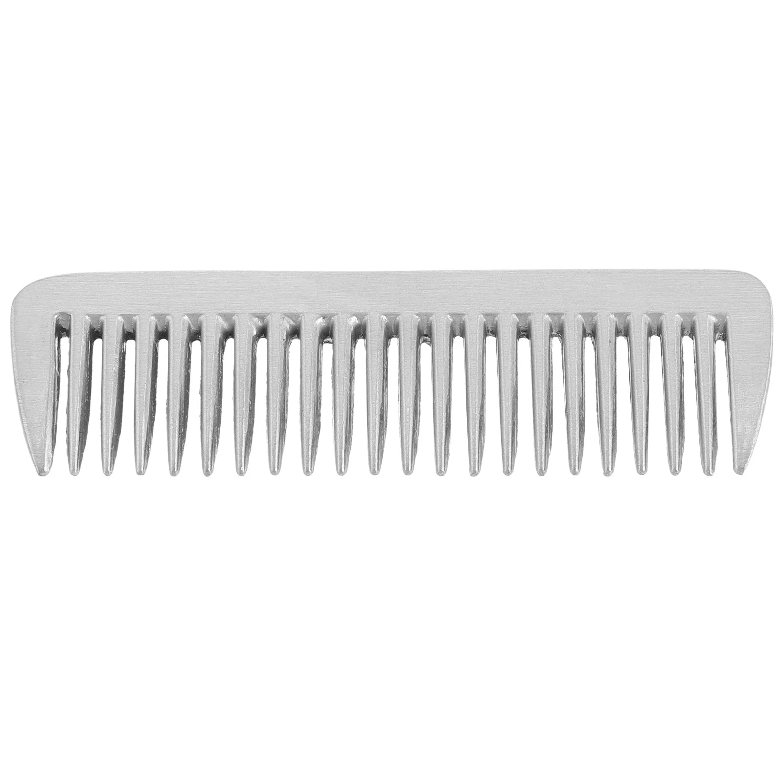 

Horse Comb Polished Aluminum Metal Pet Grooming Tool Fine Tooth For Dogs Cats Dandruff Removal Bathing Portable Dog