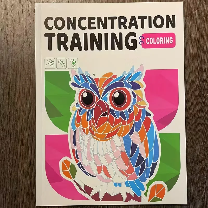 Konzentrationstraining Malbuch für Kinder Muster-Malvorlagen Stressabbau Kunst-Aktivitätsbuch Kreatives Malbuch – Detail 6