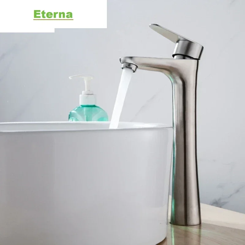 304 stainless steel hot and cold basin faucet, small waist single cold faucet, washbasin faucet