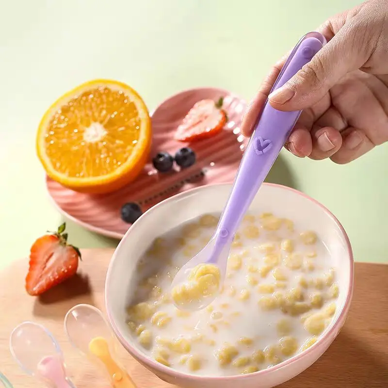 Baby Feeding Spoon Silicone Soft Spoon Gadgets Feedin Bebe  Baby Items  Baby Food Tiny Spoon