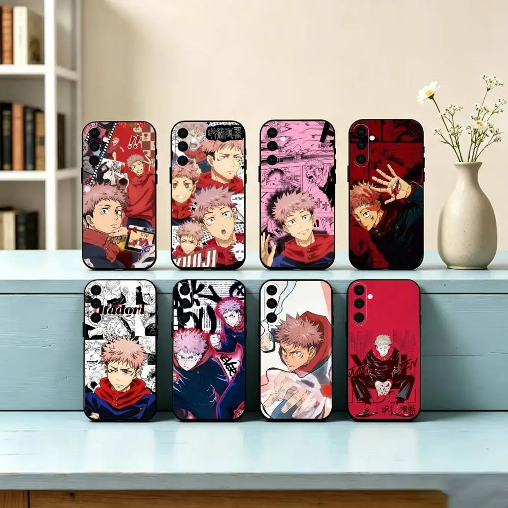 JJK Y-Yuji I-Itadori Cool  Phone Case For Samsung Galaxy A73,A72,A71,A70,A53,A52,A51,Others Soft Black Cover