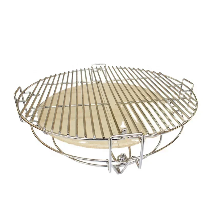 Stainless Accessory Bbq Grill Wire Mesh Kamado Parts Barbecue Divide& Conquer Cooking System