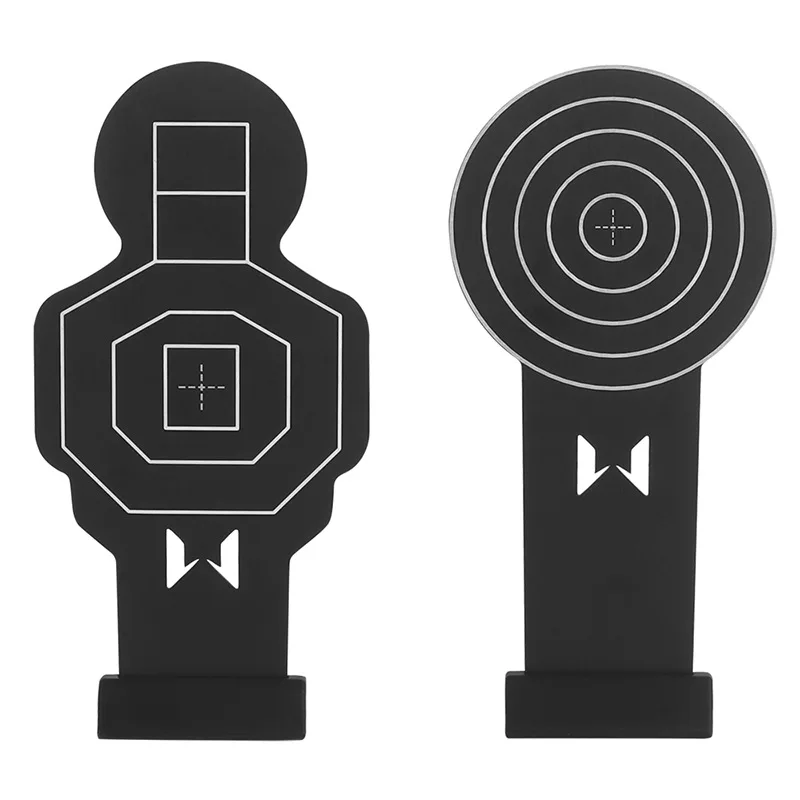 Bersaglio da tiro per allenamento WST, materiale durevole in lega di alluminio, trattamento di passivazione dei bordi, taglio Laser, installazione facile