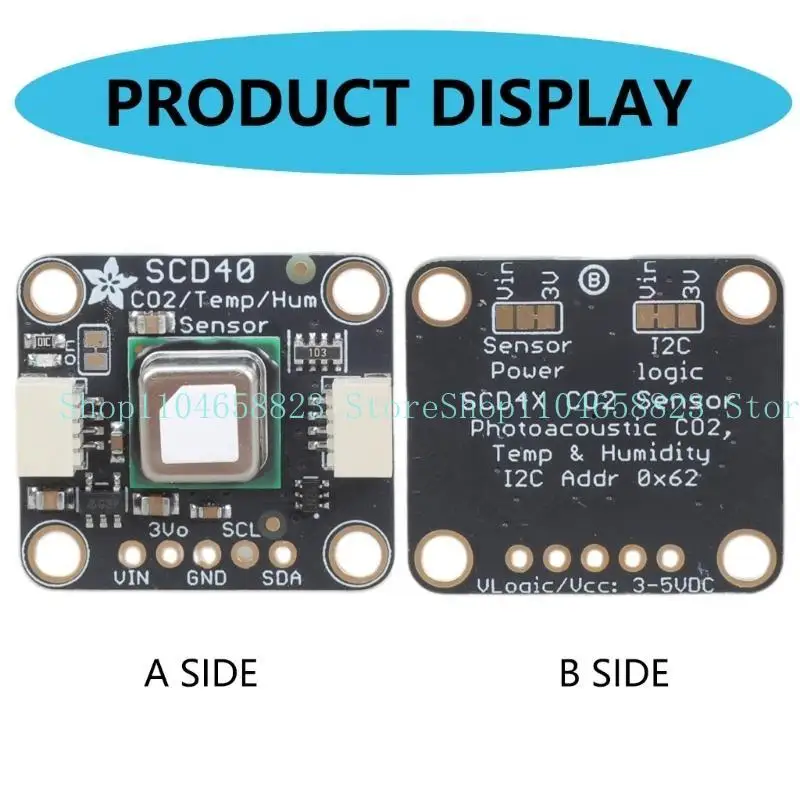 

652F 5187 SCD-40 3-5VDC Carbon Dioxide Temperature and Humidity Sensors CO2 Temperature Sensors Module Board Development Tool