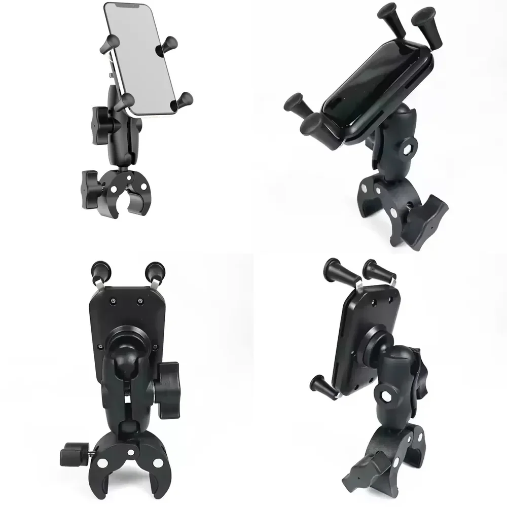 360 Rotation Ball Head Phone Mount Heavy-Duty Bicycle Motorcycle Handlebar Phone Holder