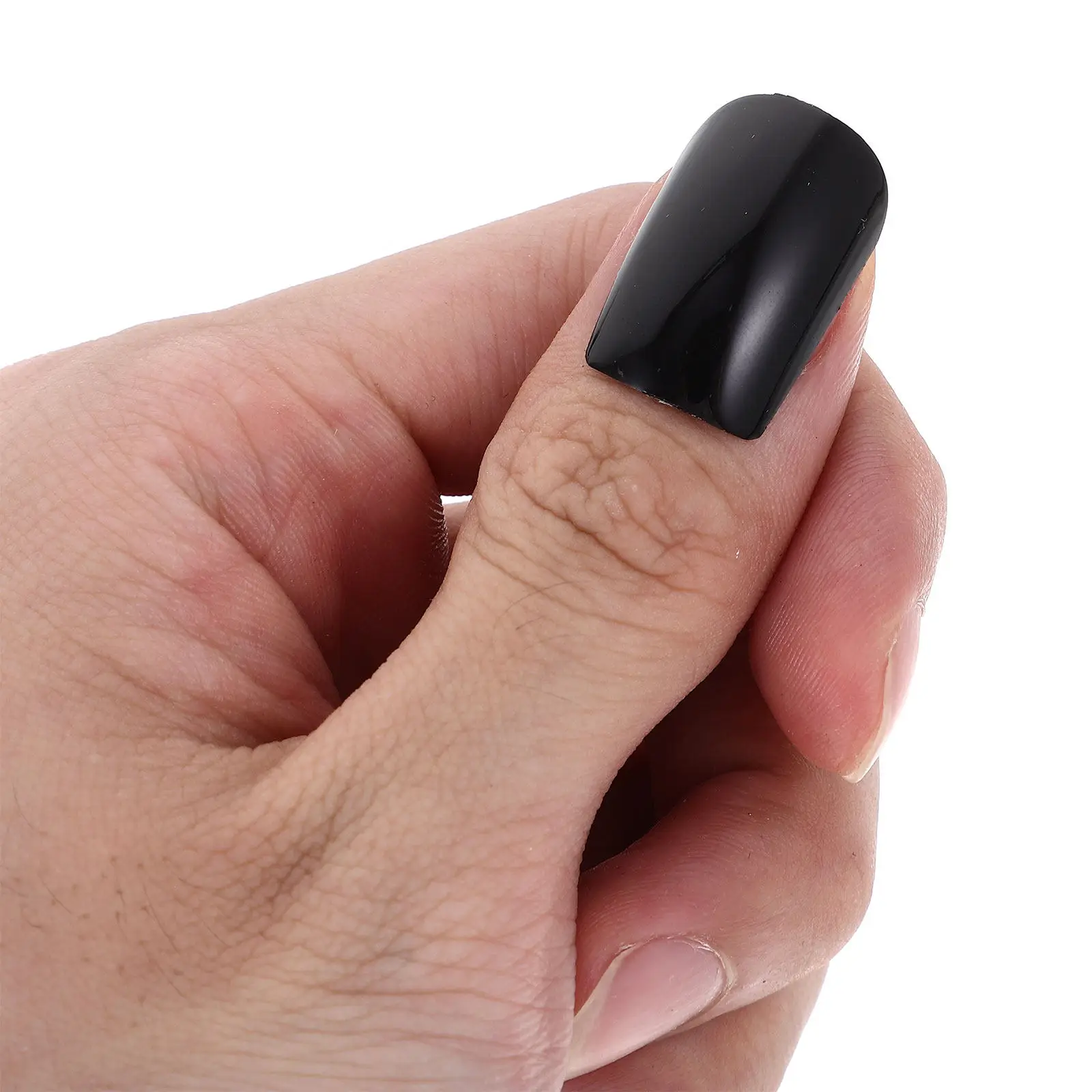 

1Set Wearable Fake Nails Press on Medium Length False Nail Tips for Women DIY Manicure Supplies Decorative Nail Art Tools Glue