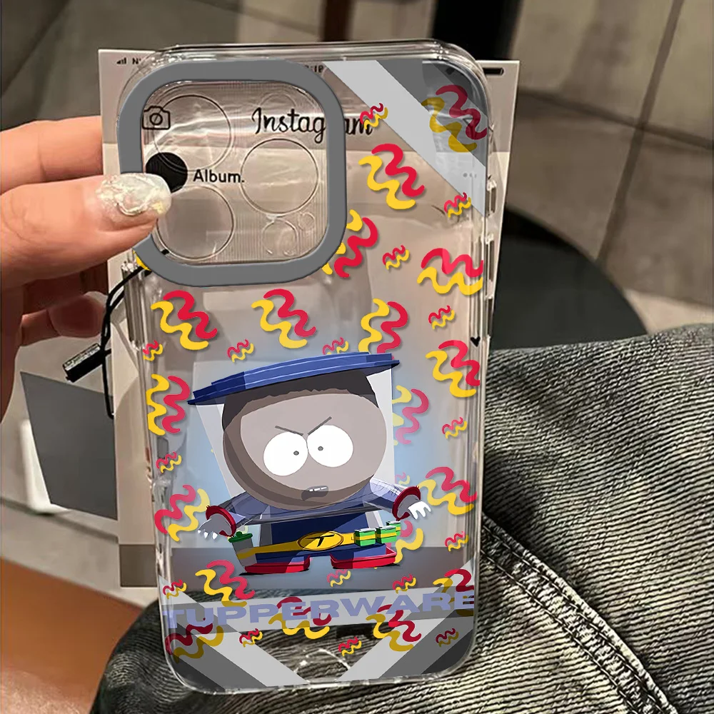 Funny S-South-Park Clear Space Phone Case For Samsung A12 A13 A15 A22 A23 A24 A25 A30 A53 A54 A55 A72 A73 5G Transparent Cover