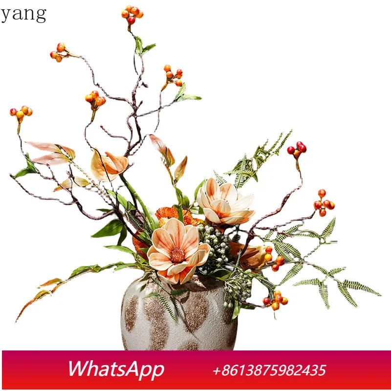 

CX dining table light luxury style home decoration flower living room simulation ornament coffee table flower decoration