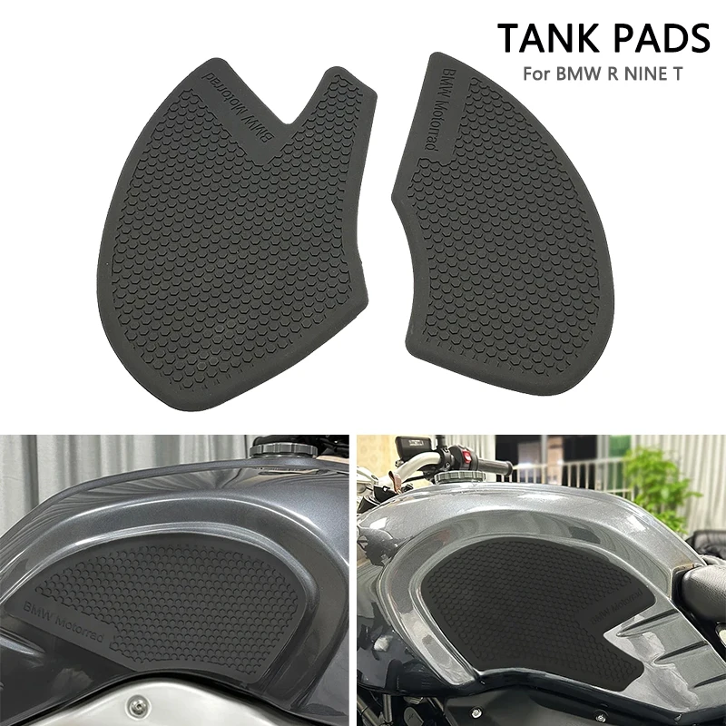 

Motorcycle Fuel Tank Pad Side Anti Slip Protection Pad Knee Grip Decals For R NINE T Racer R NINET Scrambler RnineT R9T
