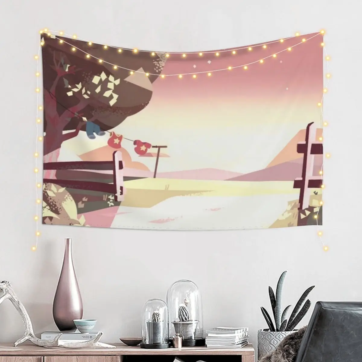 

Steven Universe Clothes Line Background Tapestry Decoration Aesthetic Custom Luxury Living Room Decoration Tapestry