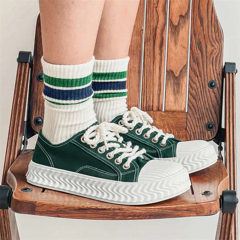 Scarpe da ginnastica massive con suola spessa Scarpe vulcanizzate intrecciate di marca da uomo Scarpe da ginnastica di lusso da uomo Sport autentiche Botasky Wide Fit Shoose