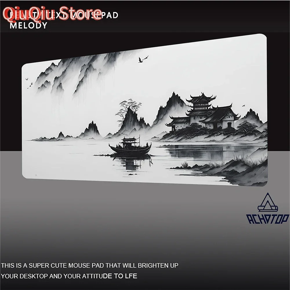 Tapis de souris montagne sérénité japon Art Gamer grand tapis de souris ordinateur portable tapis de souris accessoires de jeu tapis de clavier tapis de souris