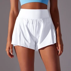 Yoga Solid ColorShort Breathable Quick Drying Women's Yoga Shorts Summer Sport Pockets Shorts  Running Cycling Sports Gym Shorts