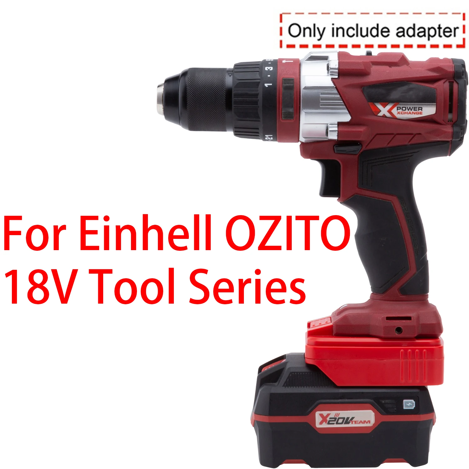 Adapter for Einhell OZITO 18V Li-ion Tool to Lidl Parkside X20V Li-ion Battery Adapter Converter Power Tool Accessory
