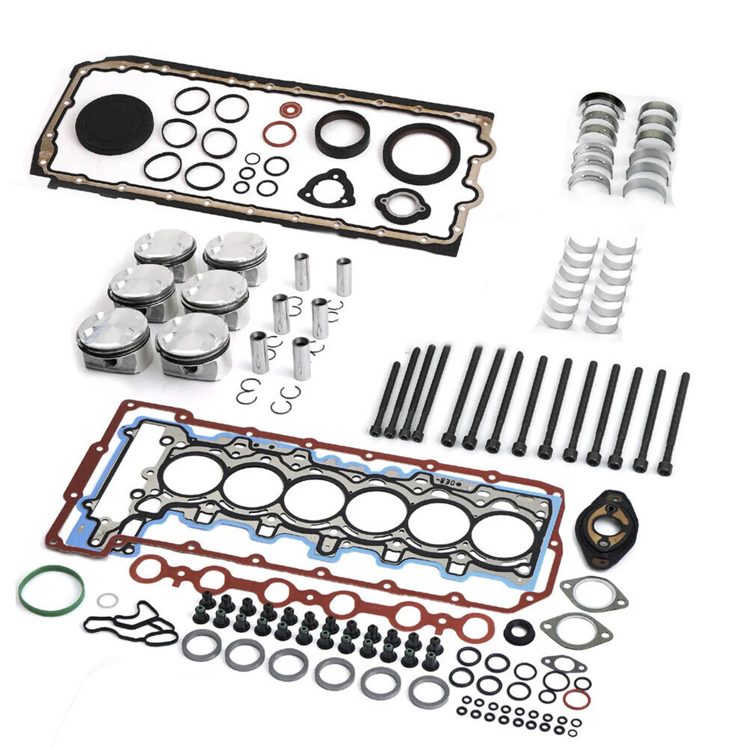 

Engine Gaskets Kit For BMW 125i 330i 530xi X1 X3 X5 Z4 E82 E90 E60 E65 3.0L L6 11127553209 11247576714 11257558528 713866900