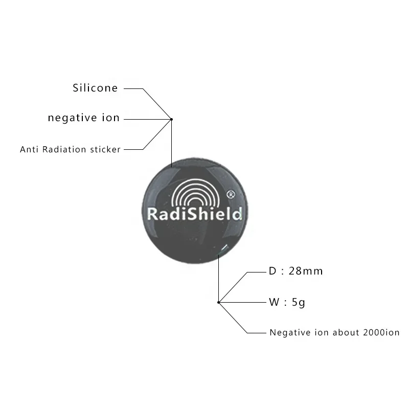 customCustom  Customized Radishield EMF EMR protection 5G blocker Anti Radiation Mobile Sticker negative ions scalar quantum ene