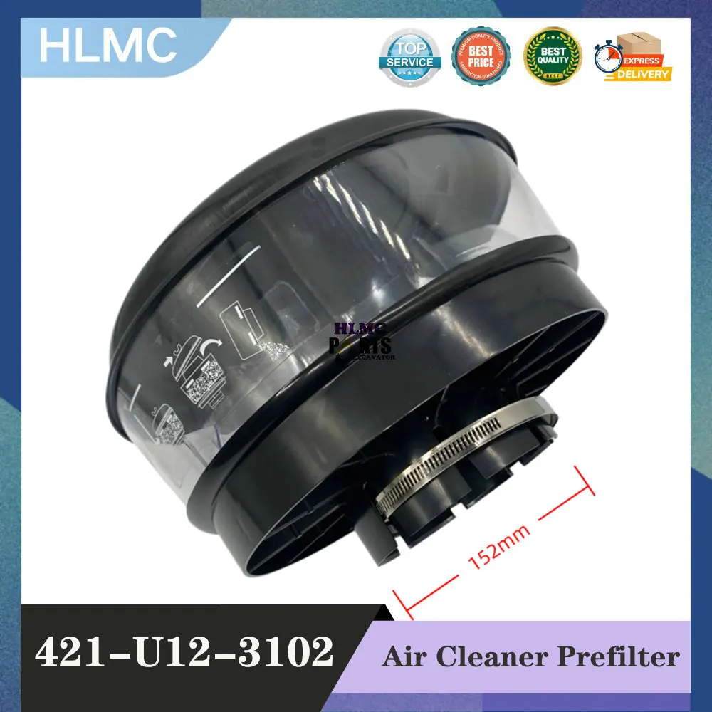 High Quality 421-U12-3102 Excavator Air Cleaner Prefilter for PC300-8 PC350-8 PC400-8 PC450-8 Pre-filter Assembly