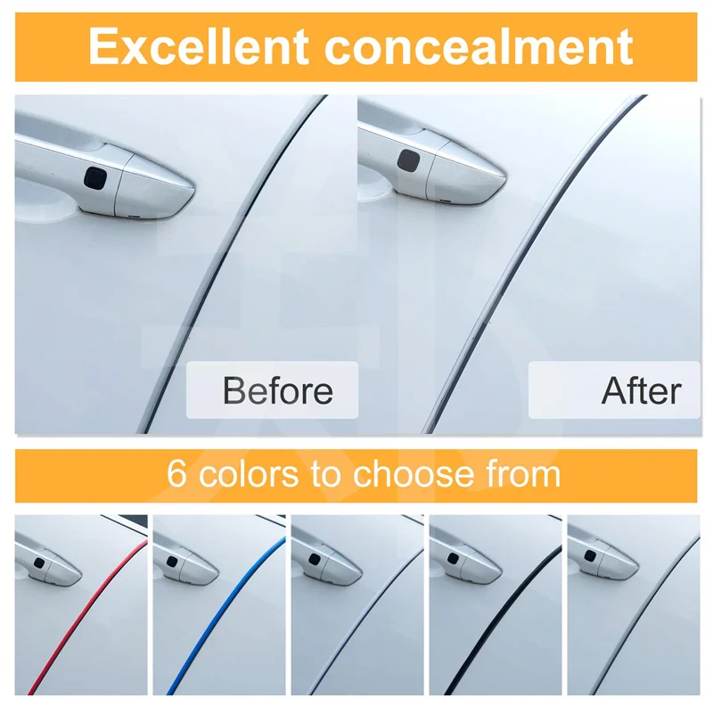 Clear Car Door Edge Protector Car Edge Trim Rubber Seal Protector with U Shape Car Protection Door Edge Guard Fit for Most Car