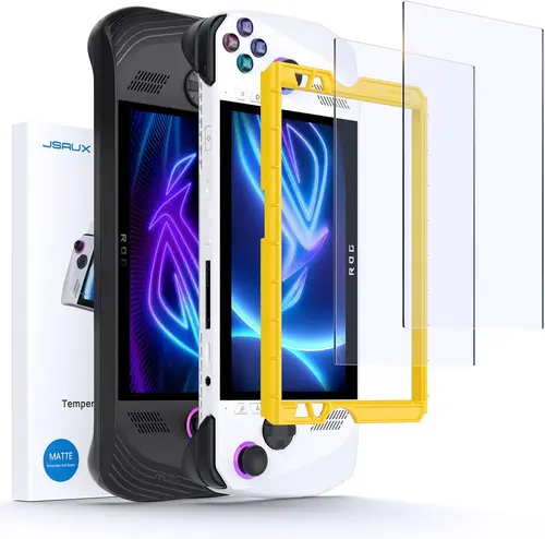 Imagen 1 del producto Protector de pantalla ROG Ally X, paquete de 2, protector de pantalla antirreflejos de 7 pulgadas de cobertura total y antiarañazos para portátil ROG Ally X Gaming
