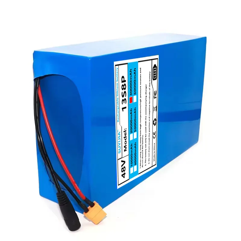 48V 30ah 13s8p Lithium Ion Battery, 48V 30000mAh 2000W Electric Battery, Built-in 30A BMS + R18650% Charger, Original Battery