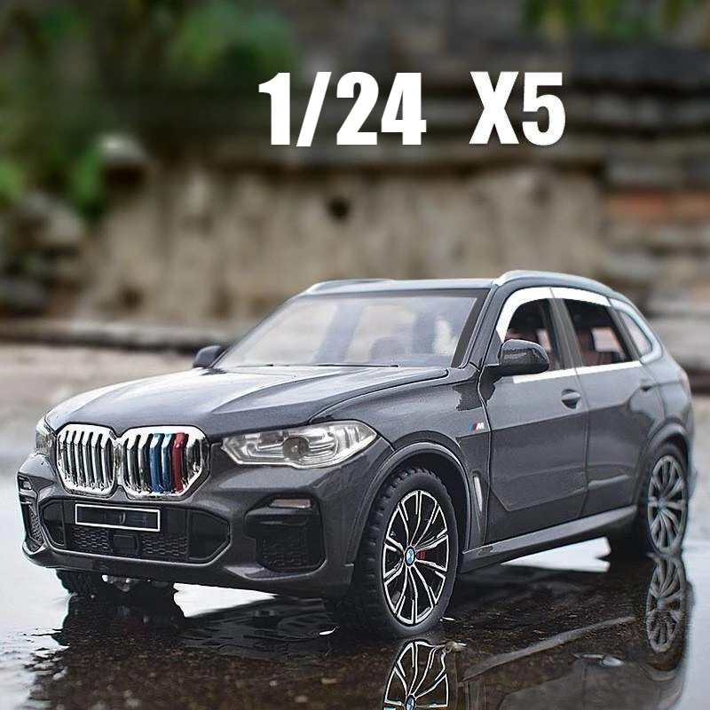 1:24 X5 SUV Automodell Simuliertes Alloy-Diecast-Modell mit Sound und Licht Spielzeug Hobbys Sammlerstück Geburtstagsgeschenke