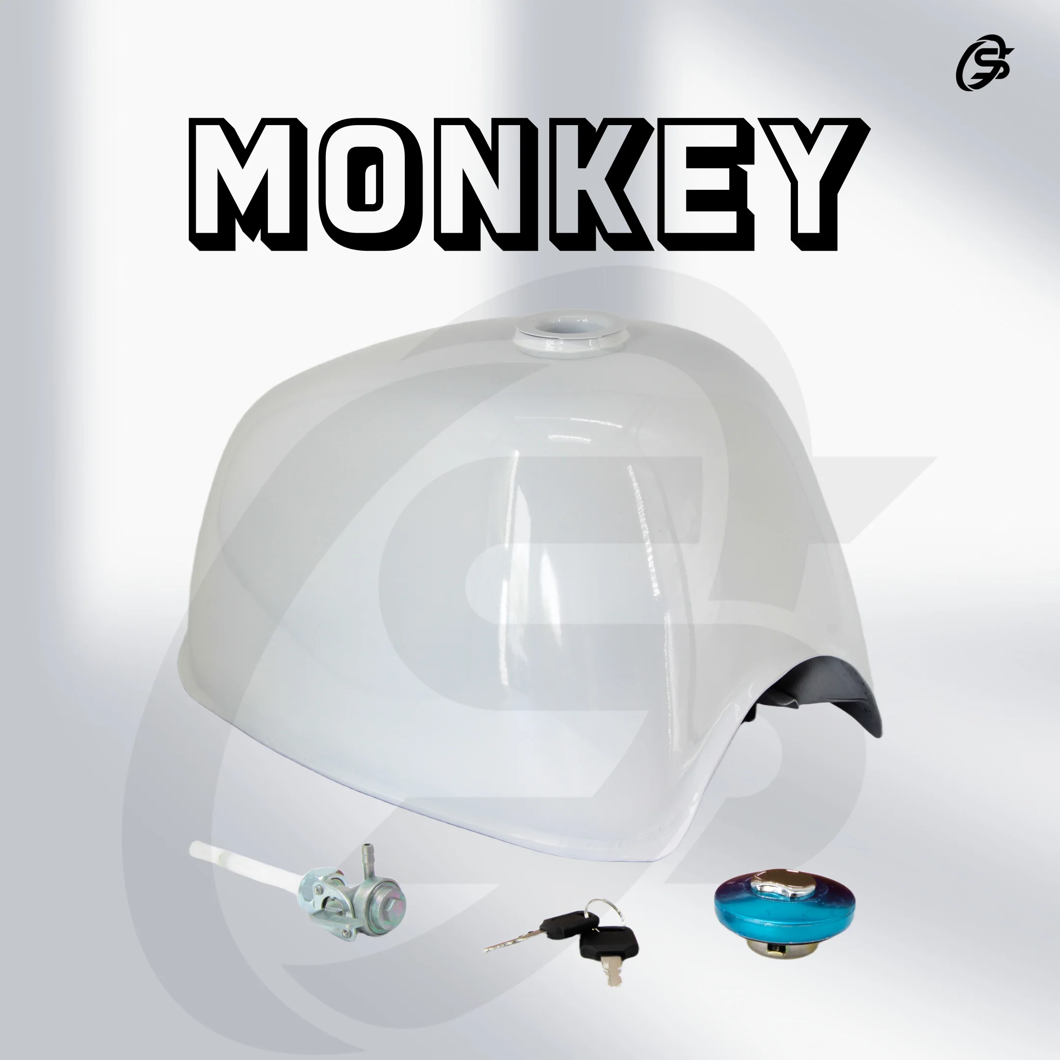 

Monkey 4L Fuel Tank Kit Z50 Petrol Tank Set White Yellow Red Gas Tank Monkey Z50 Parts for HONDA Gorila Monkey Z50 Motorcycles