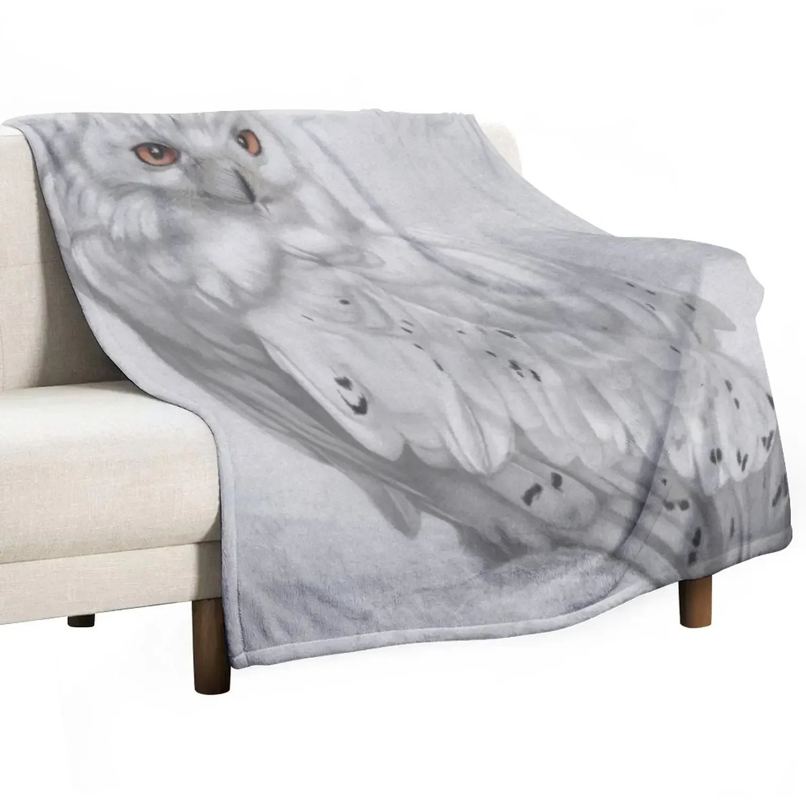 

Snowy Owl Throw Blanket Retros blankets and throws Soft Big Bed linens Blankets