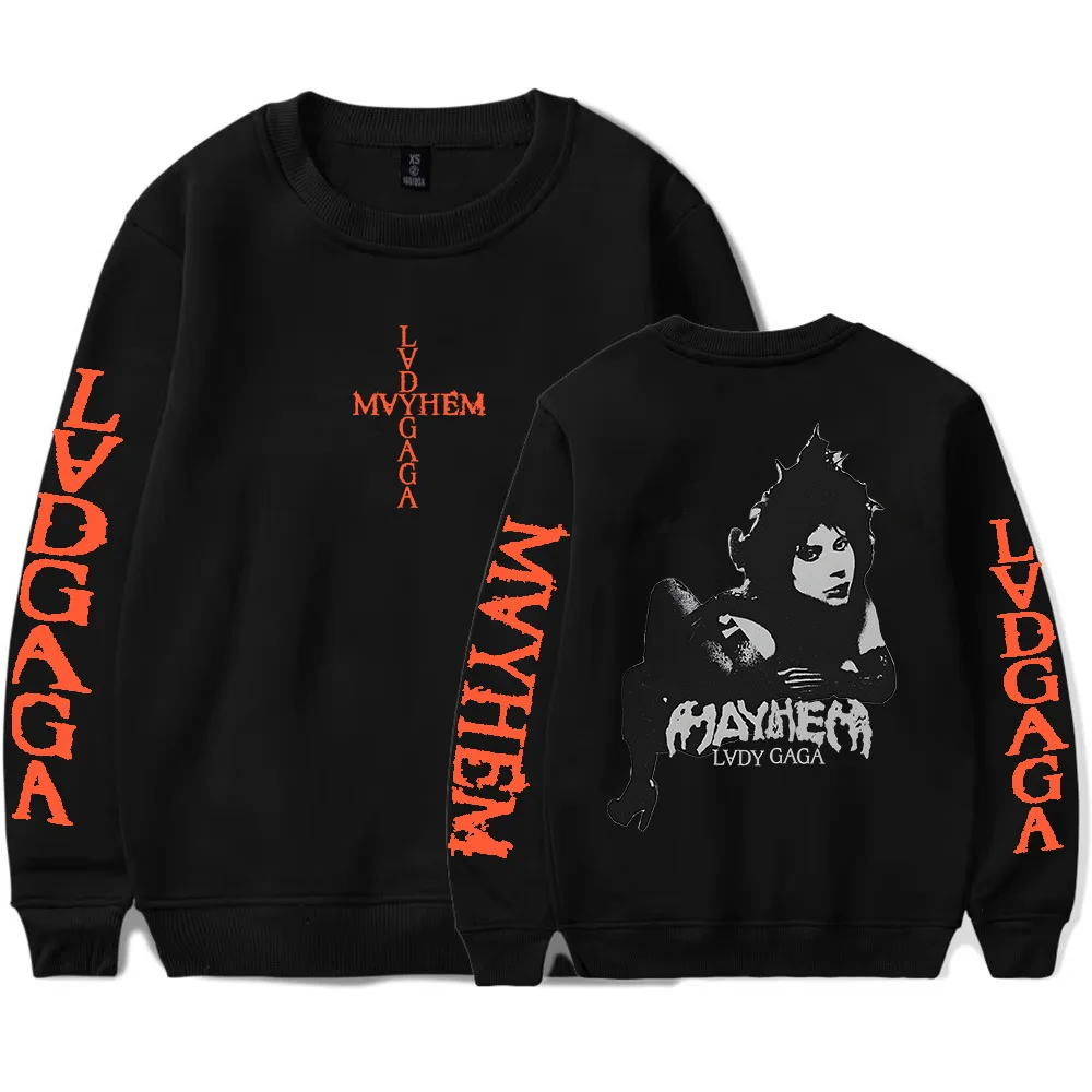 Lady Gaga Mayhem Album Hoodie Men/Women Clothing Long Sleeve Hip Hop Streetwear Unisex Sudaderas 2025 New Fashion Print Pullover