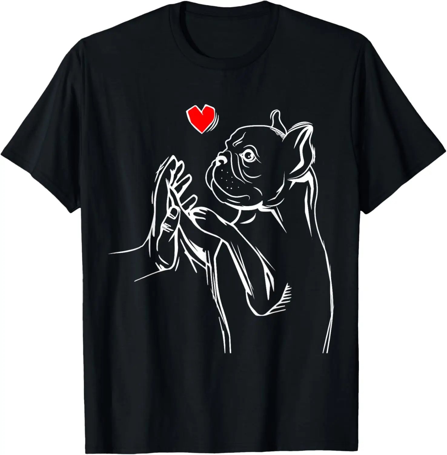 French Bulldog Frenchie Love Dog Mom Women Girls T-Shirt Print Original Design Gifts T Shirts Unisex Summer Streetwear Tops