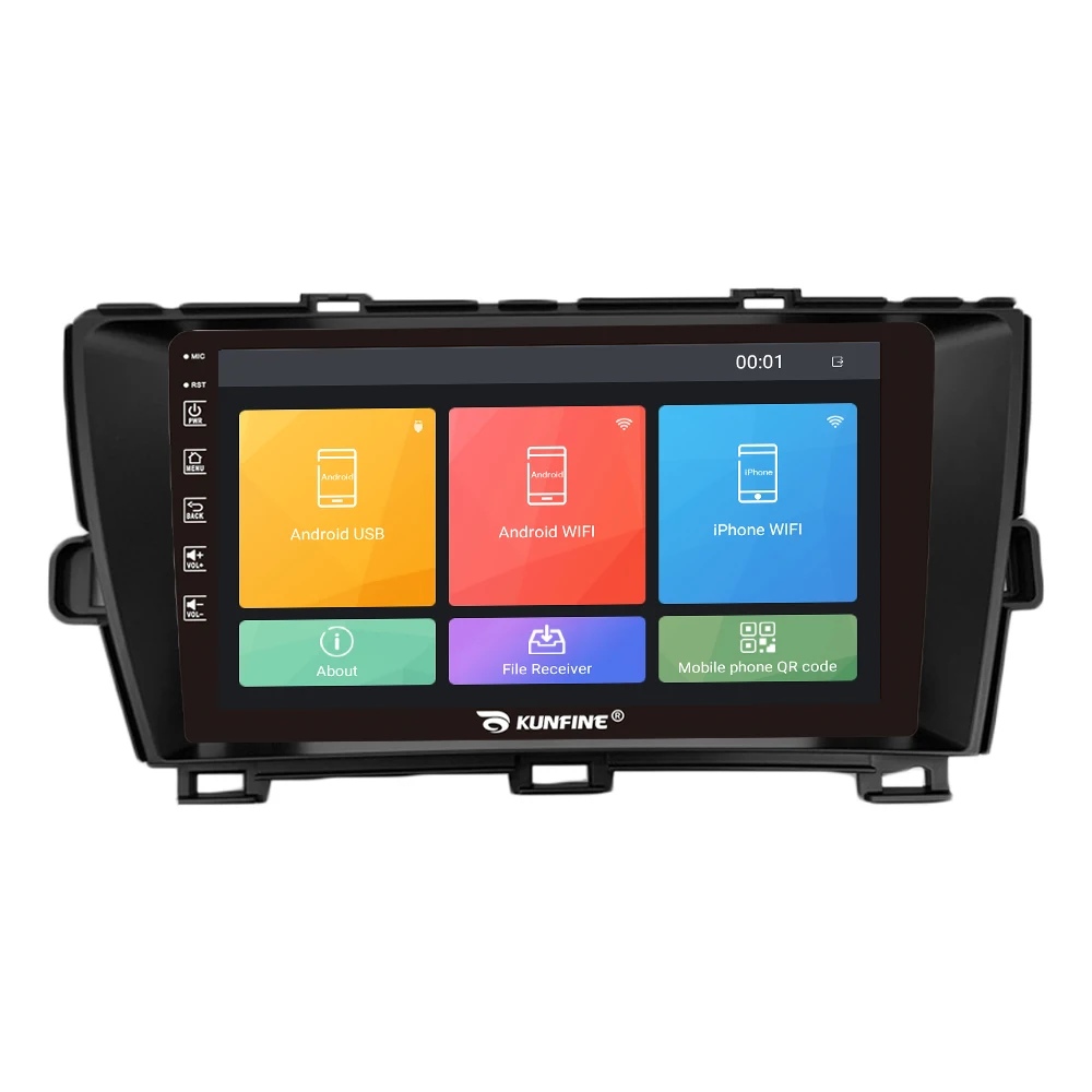 For Toyota PRIUS 2009-2014 Black LHD 9 inch Headunit Double 2 Din Octa-Core Quad Car Stereo GPS Navigation android car radio