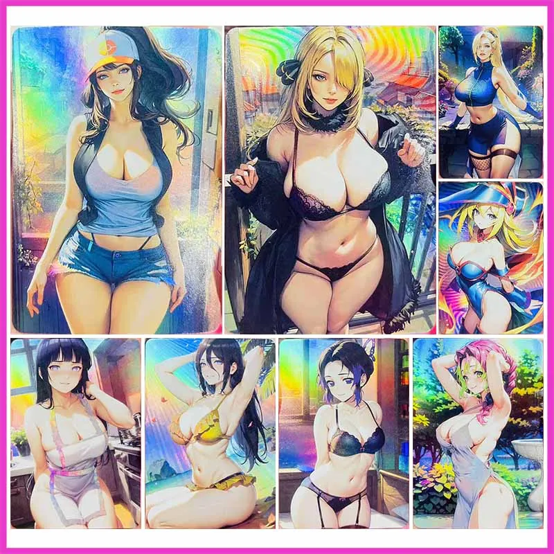 

Аниме История Богини DIY ACG Преломление Коллекционная карта Тифа Синтия Черный Волшебник Девушка Хьюга Хината Игрушки для мальчика Подарок на день рождения