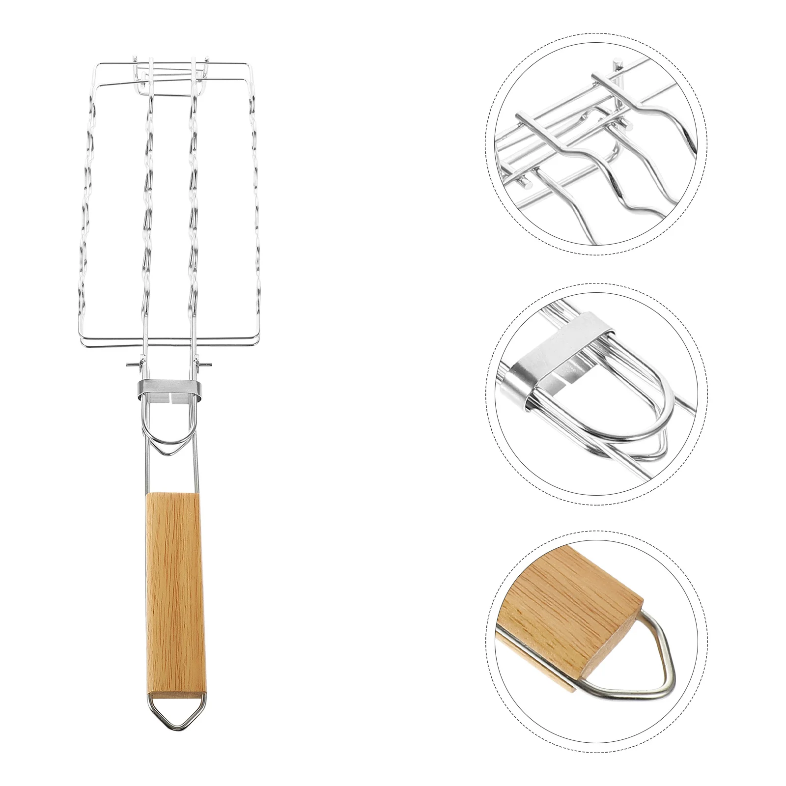 

Barbecue Grill Net Stainless Steel Mesh For Chicken Wings Sausage Fish Vegetables Grilling Outdoor Picnic Kitchen Bbq Tool