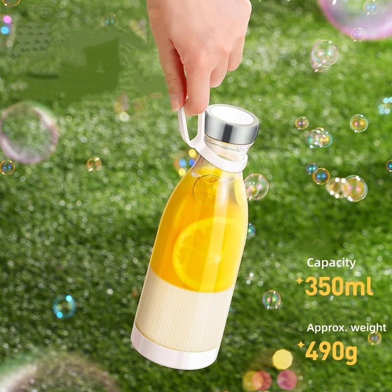 Mini Juice Blender Portable Electric Juicer Bottle 6 Blades Shake Orange Lemon USB Charging Fruit Mixer Fresh Squeezer Machine