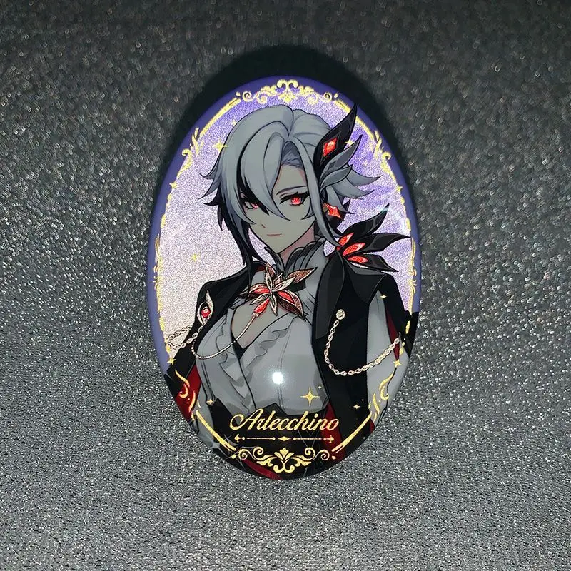 ゲーム原神アルレッキーノ・タルターリア・フリン・コロンビナ・スカーキ・ワンダラー・バラードコスプレブローチバッジラペルピンアクセサリー小道具