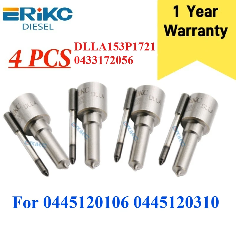 ERIKC DLLA153P1721 Diesel Fuel Injection Nozzle 0 433 172 056 Injector Pump Nozzle DLLA 153P1721 for 0445120106 0445120310