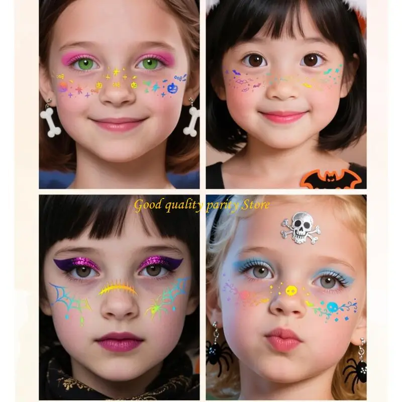 ملصقات النمش المزيفة المؤقتة M4YA، تصميم واقعي صديق للبشرة، وشم وجه مقاوم للماء لحفلات الهالوين #3
