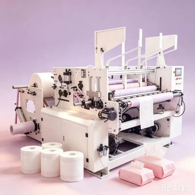 Industrial Toilet Paper Making Machine Customized Jumbo Roll Tissue Converting Line Automatic Rewinding Equipment