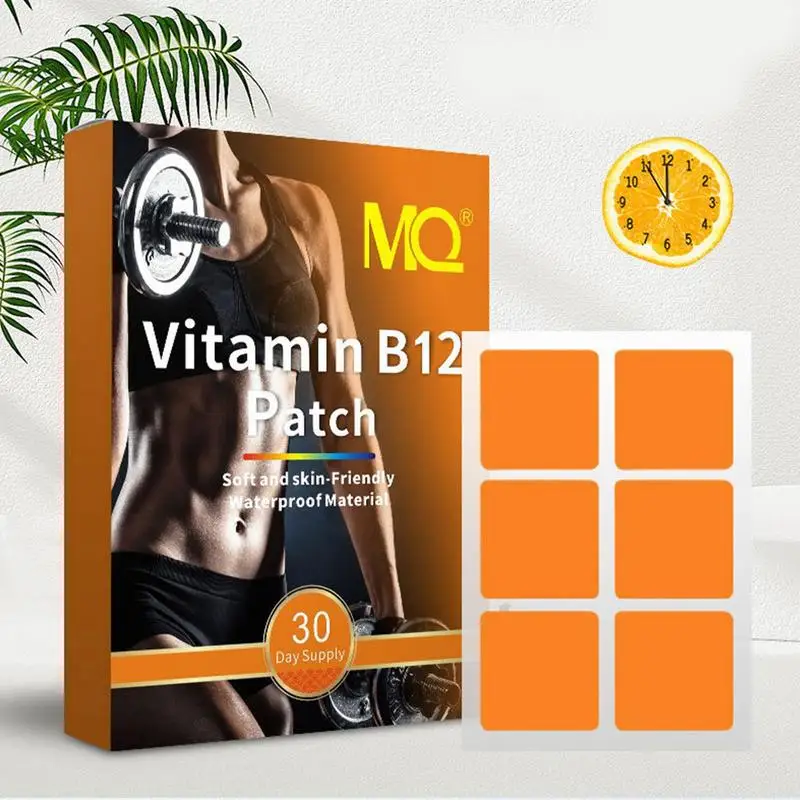 Vitamine B12 Pleisters Zelfklevende Vitaminepleisters Effectieve Veilige Energiebevorderende B12 Pleisters Verbeteren Focusgeheugen En Energie