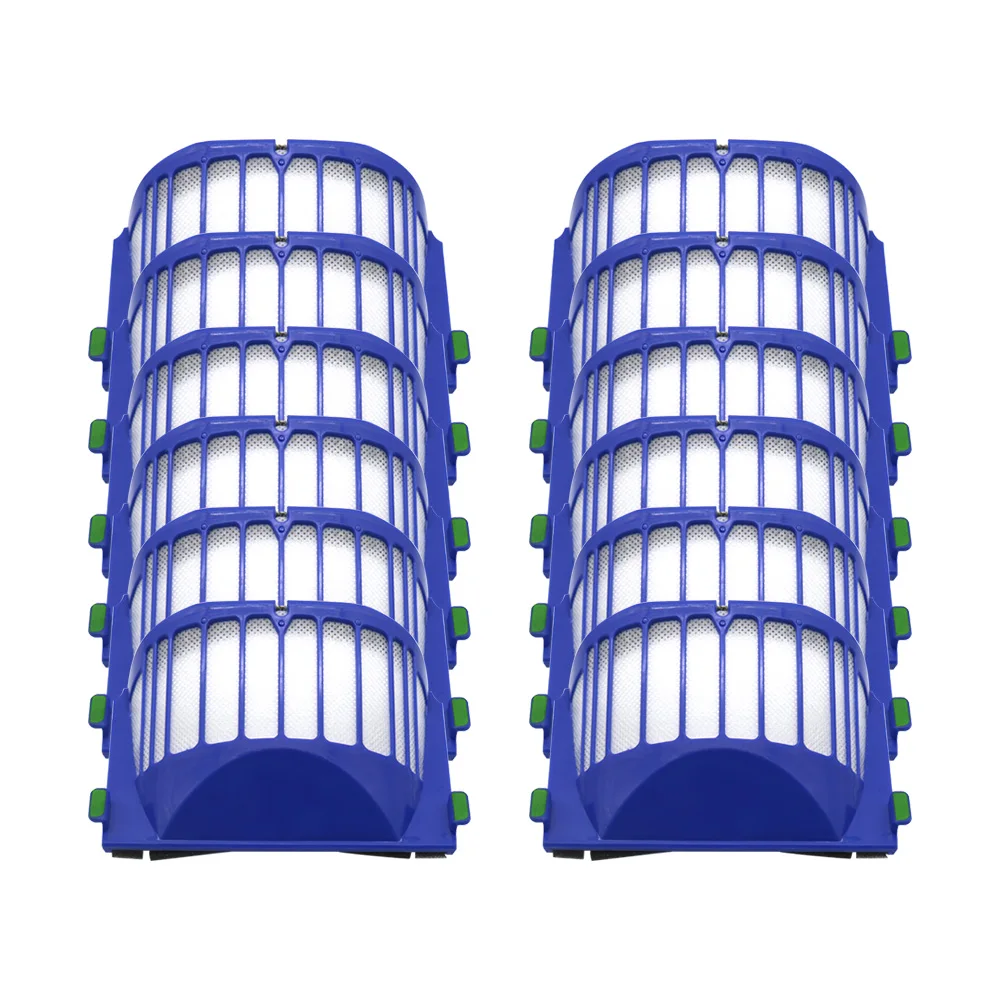 12 buah filter HEPA untuk IROBOT ROOMBA 500 600 seri AEROVAC FILTER 528 536 551 552 564 bagian Pembersih