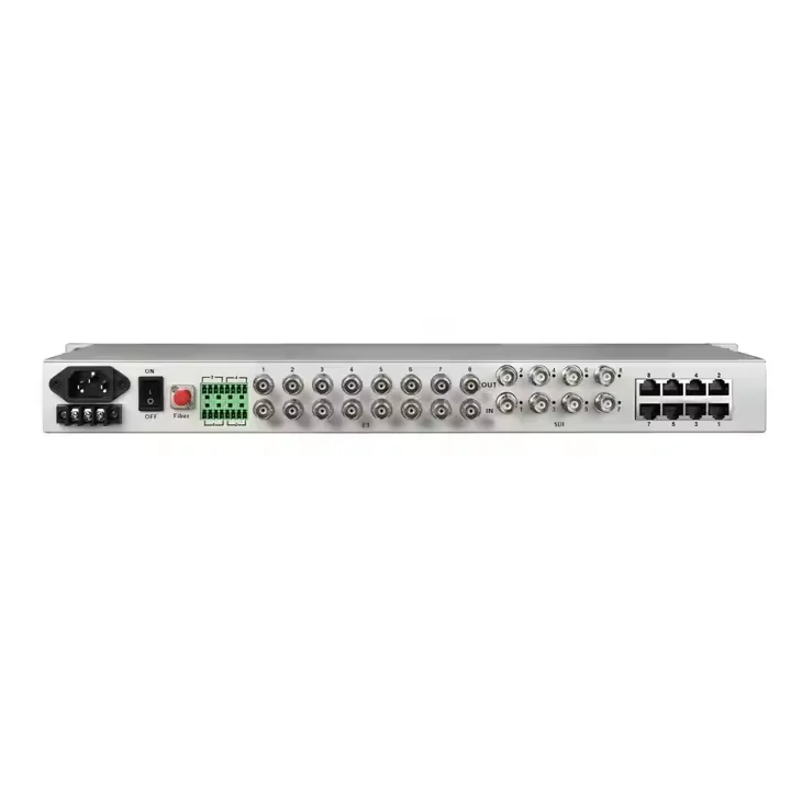 3G HIGH DEFINITION-SDI 8 Channel  Video + 100M/1000M  electric+ 8 telephone +auxiliary ports