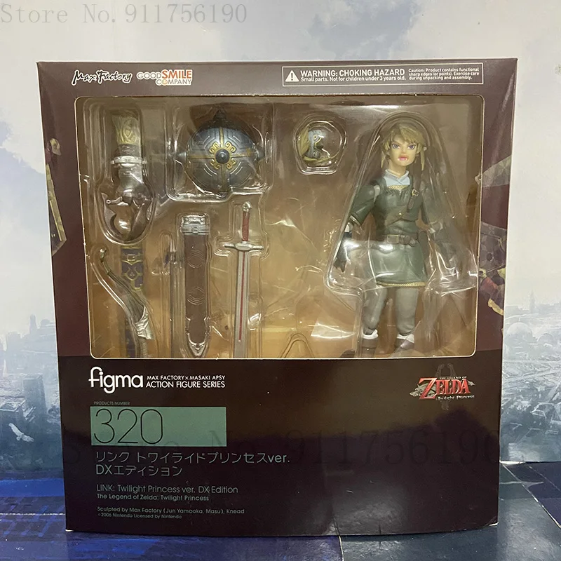 Luxuriöses Skyward-Schwert Figma 320 Link Zelda Twilight Princess DX Ver. Actionfigur Breath Of The Wild Figura Modellspielzeug 16CM – Detail 1
