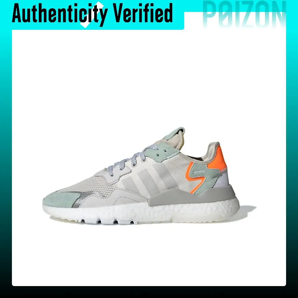 Adidas Originals Nite Jogger Casual Shoes Unisex Low-top Gray/Green/Orange BD7956