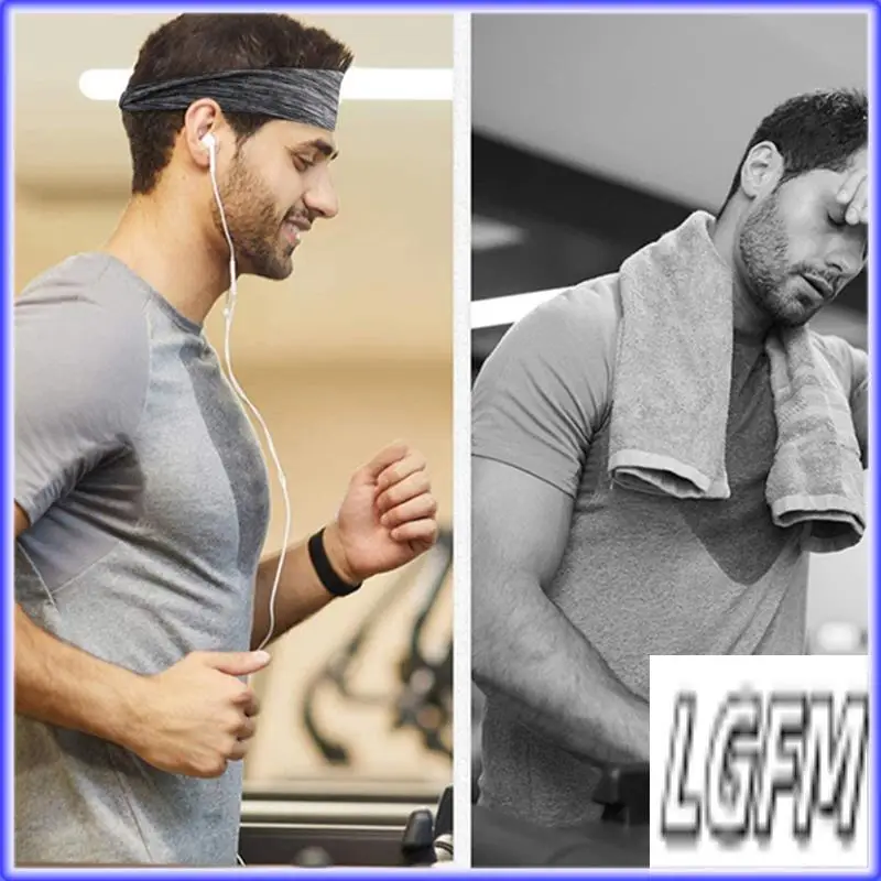 عصابة رأس رياضية رفيعة للغاية ماصة للعرق من GM، عصابة رأس مرنة ماصة للعرق قابلة للتنفس، عصابة رأس لليوجا الرياضية