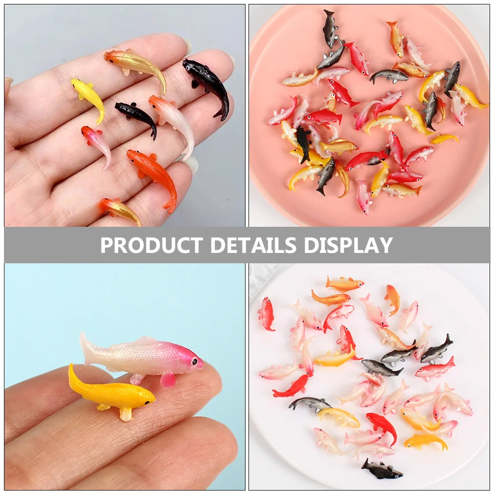 8 ชิ้นจําลอง Koi รุ่นปลอม Fish Aquarium Decor Tiny แฟนซีปลาคาร์พ Miniature ถังตกแต่ง