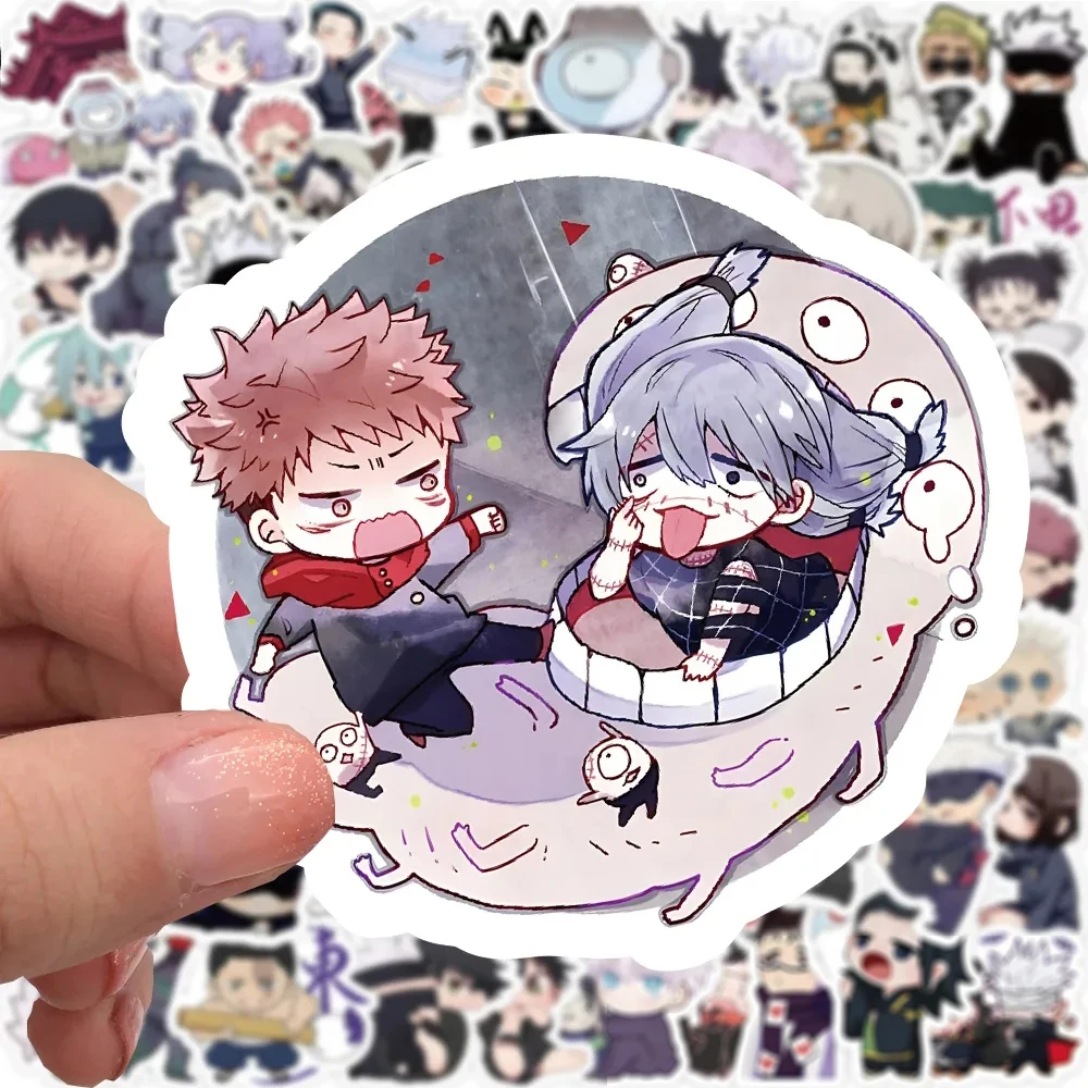 10/30/50/100 stücke niedlichen Jujutsu Kaisen Aufkleber Anime Graffiti für Handy Fall Laptop Skateboard Kind Cartoon wasserdichte Aufkleber Spielzeug