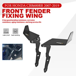 Motorcycle Front fender fixed Wing For HONDA CBR600RR CBR 600 RR 2007-2019 adjustable Mudguard Wing Winglet splash guard