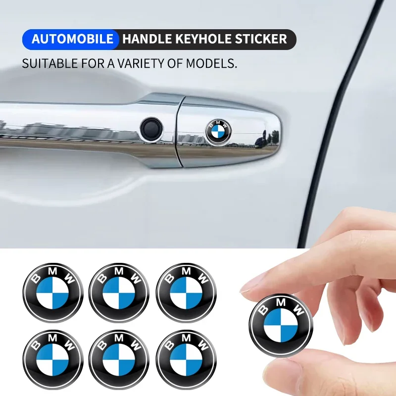 2/5/10pcs Car Door Lock Keyhole Protection Stickers Emblem For BMW 1 3 5 Series X1 X4 X5 X7 G20 G38 F20 F39 F48 E46 E60 E36 E39